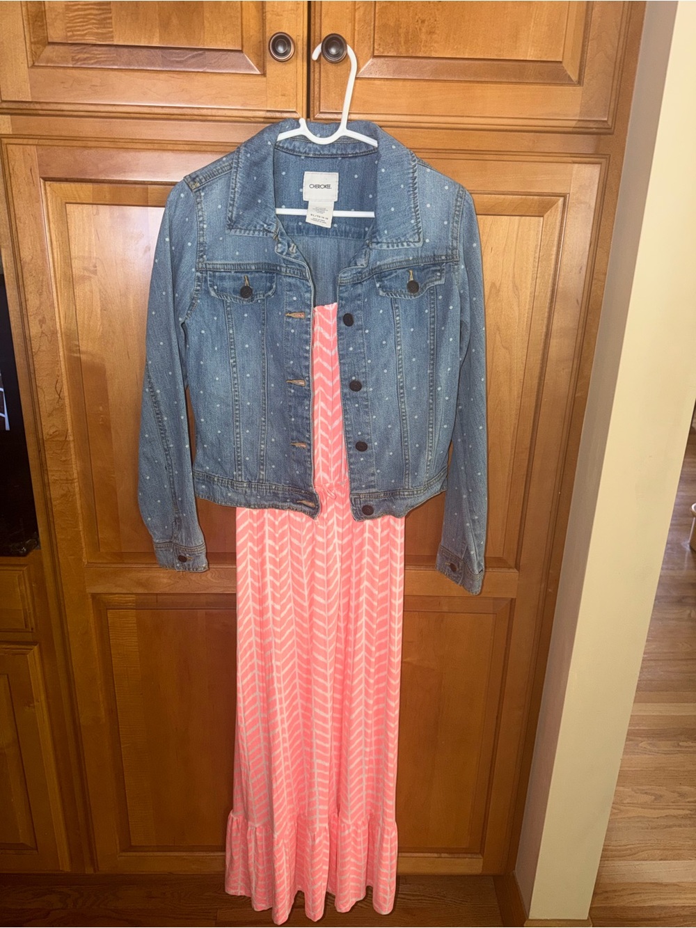 Girls Denim Jean Jacket & Summer Dress by Cherokee. Size 14/16